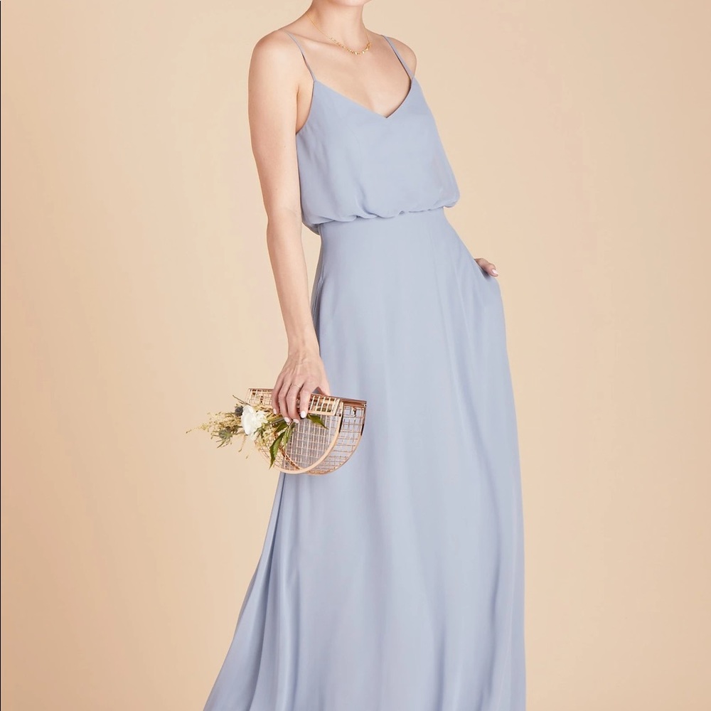 Birdy Grey Gwennie XS Dusty Blue Bridesmaid Dress